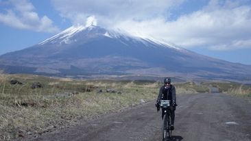 A man  on a bike